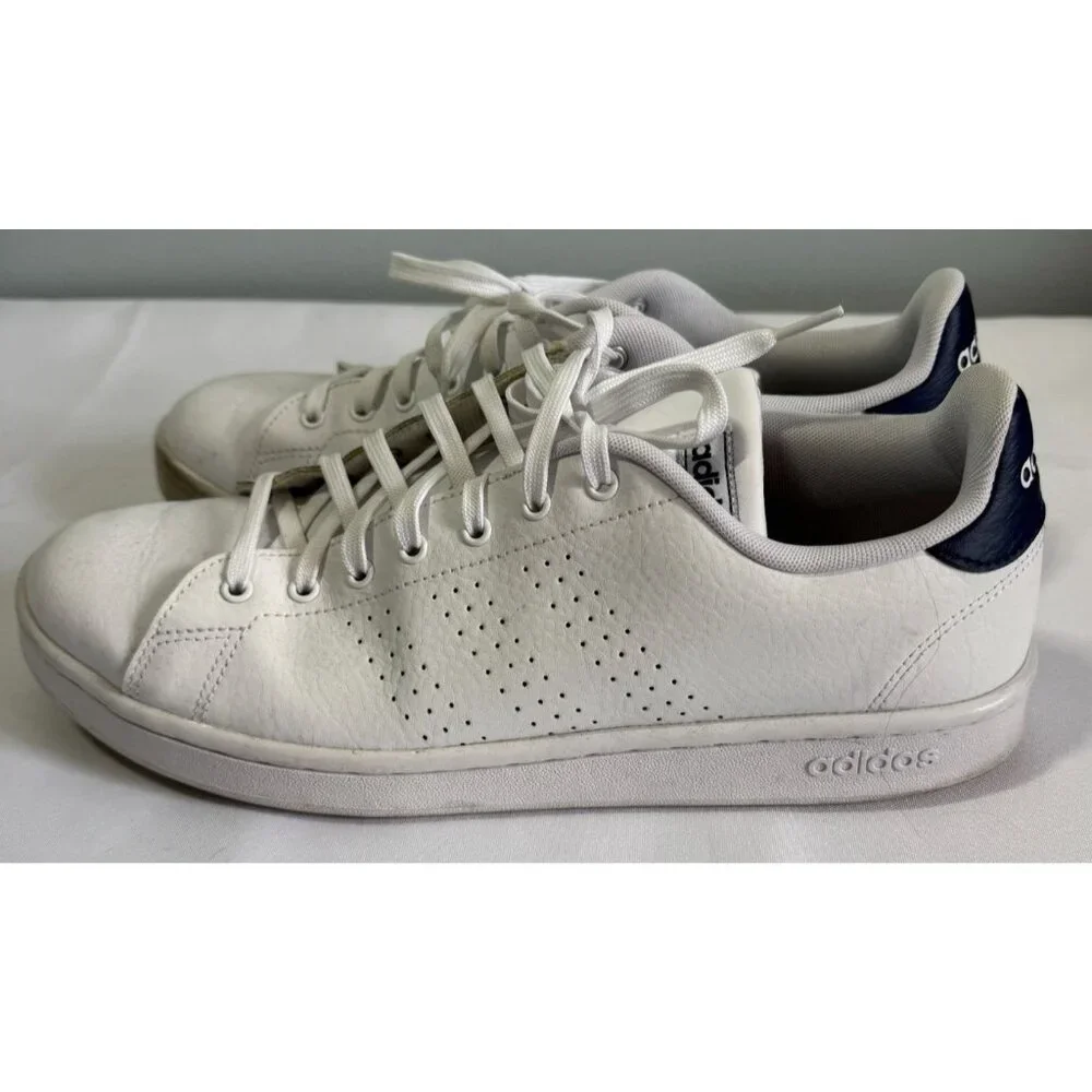 Adidas‎ Cloudfoam Advantage Running Sneaker Shoes Mens 12 White/Black F36423